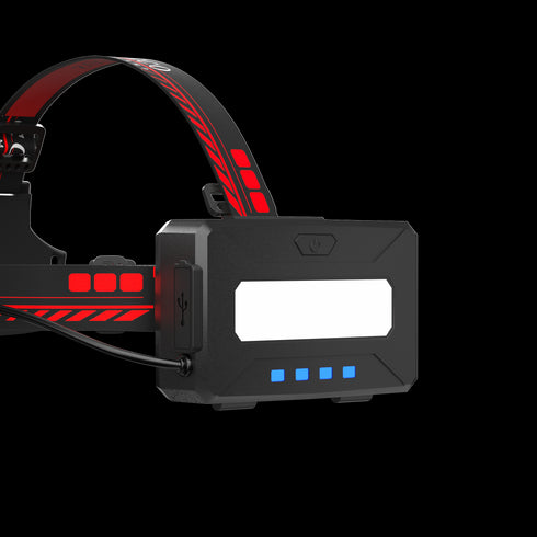 FoucsPro F3 Headlamp - High Brightness, Long Battery Life, Emergency Warning